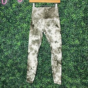 Lululemon High Waist Align Diamond Dye Olive Leggings Sz 6